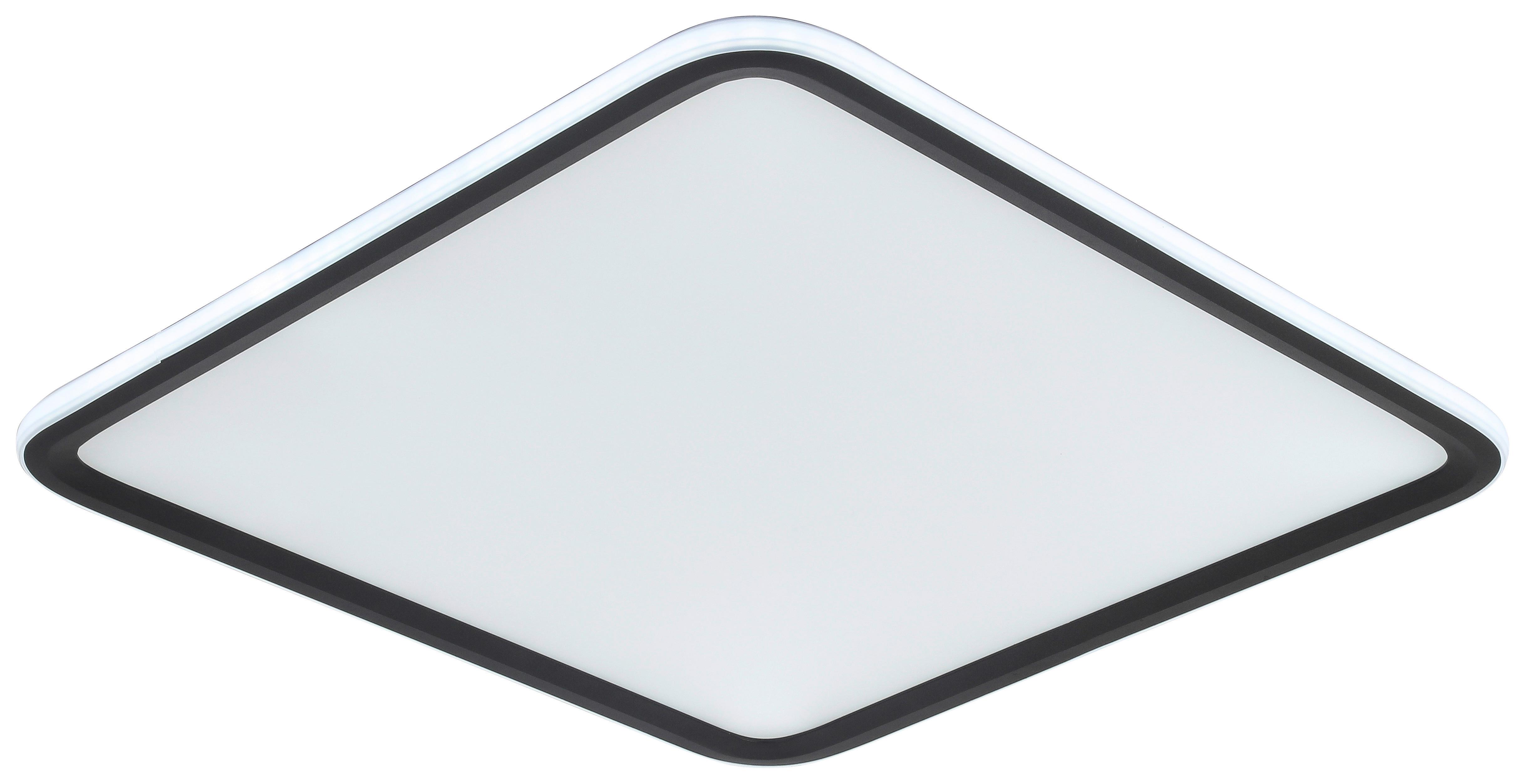 LAMPA SUFITOWA LED MIYU - czarny/biały, Modern, tworzywo sztuczne/metal (45/45/5,5cm) - Bessagi Home