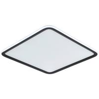 LAMPA SUFITOWA LED MIYU - czarny/biały, Modern, tworzywo sztuczne/metal (45/45/5,5cm) - Bessagi Home