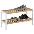 Schuhregal in Weiß/Naturfarben - Naturfarben/Weiß, MODERN, Holz/Holzwerkstoff (70/36/30cm) - Mömax modern living Schuhregal in Weiß/Naturfarben - Naturfarben/Weiß, MODERN, Holz/Holzwerkstoff (70/36/30cm) - Mömax modern living