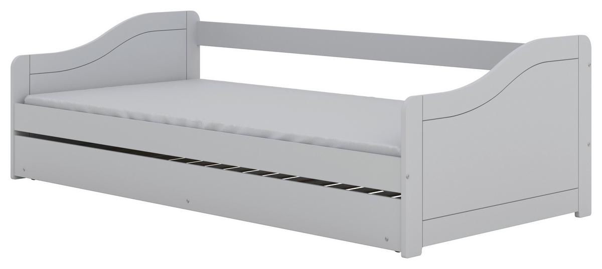 Otroška Postelja S Predalom Blanka, 90x200cm - bela/barve breze, Moderno, leseni material/les (90/200cm) - MID.YOU