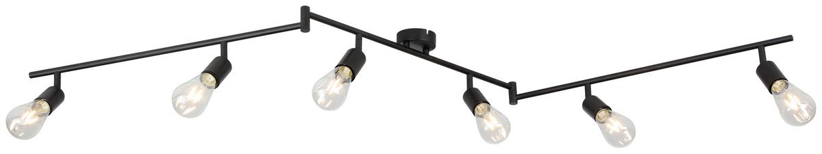 Strahler Molly in Schwarz max. 24 Watt - Schwarz, KONVENTIONELL, Metall (180/8,5/15,5cm) - Mömax