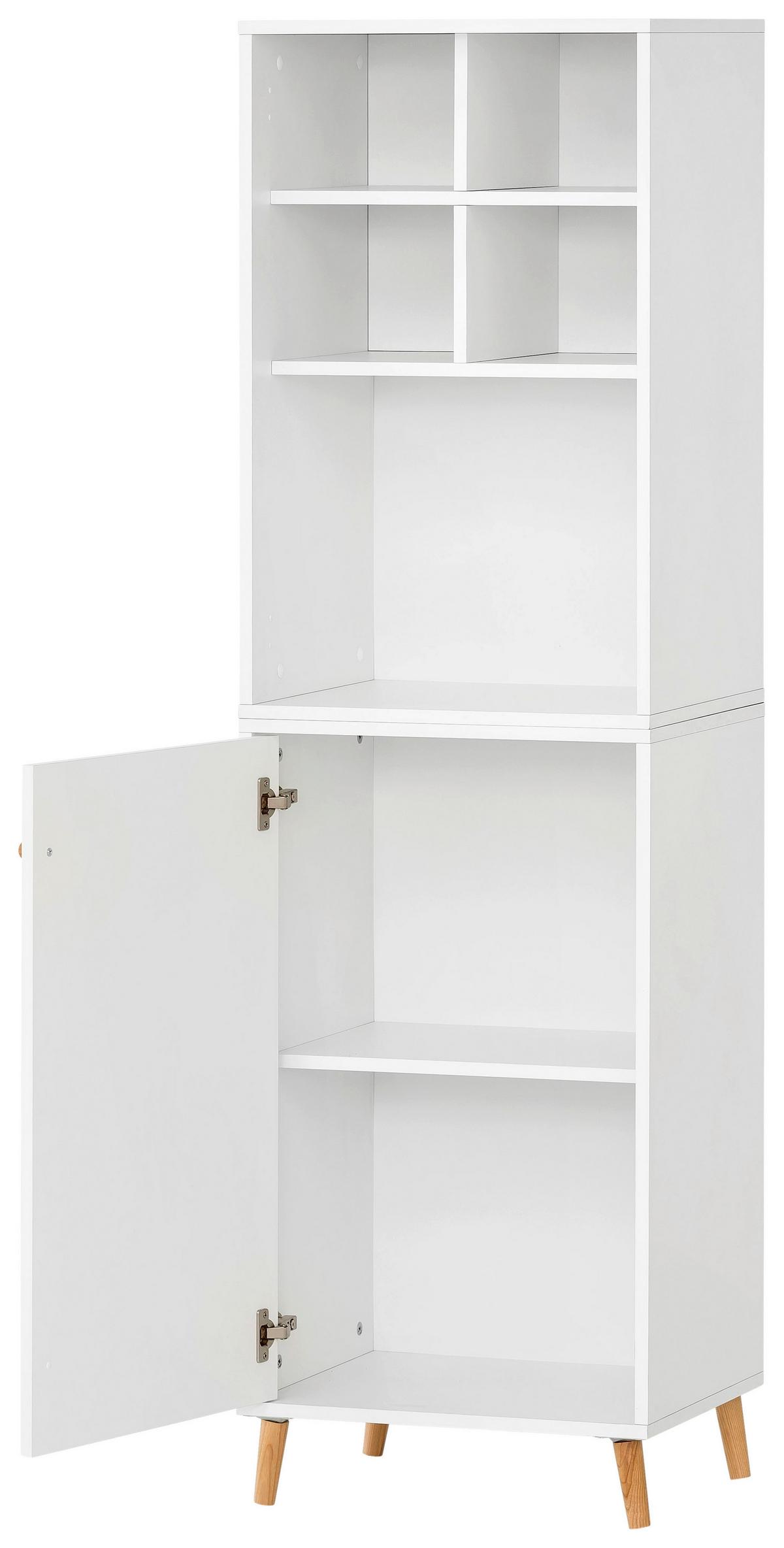 Aktenschrank Set U510R Weiß ca. 50,95x174,2x41cm - Weiß, MODERN, Holzwerkstoff (50,95/174,2/41cm) - MID.YOU