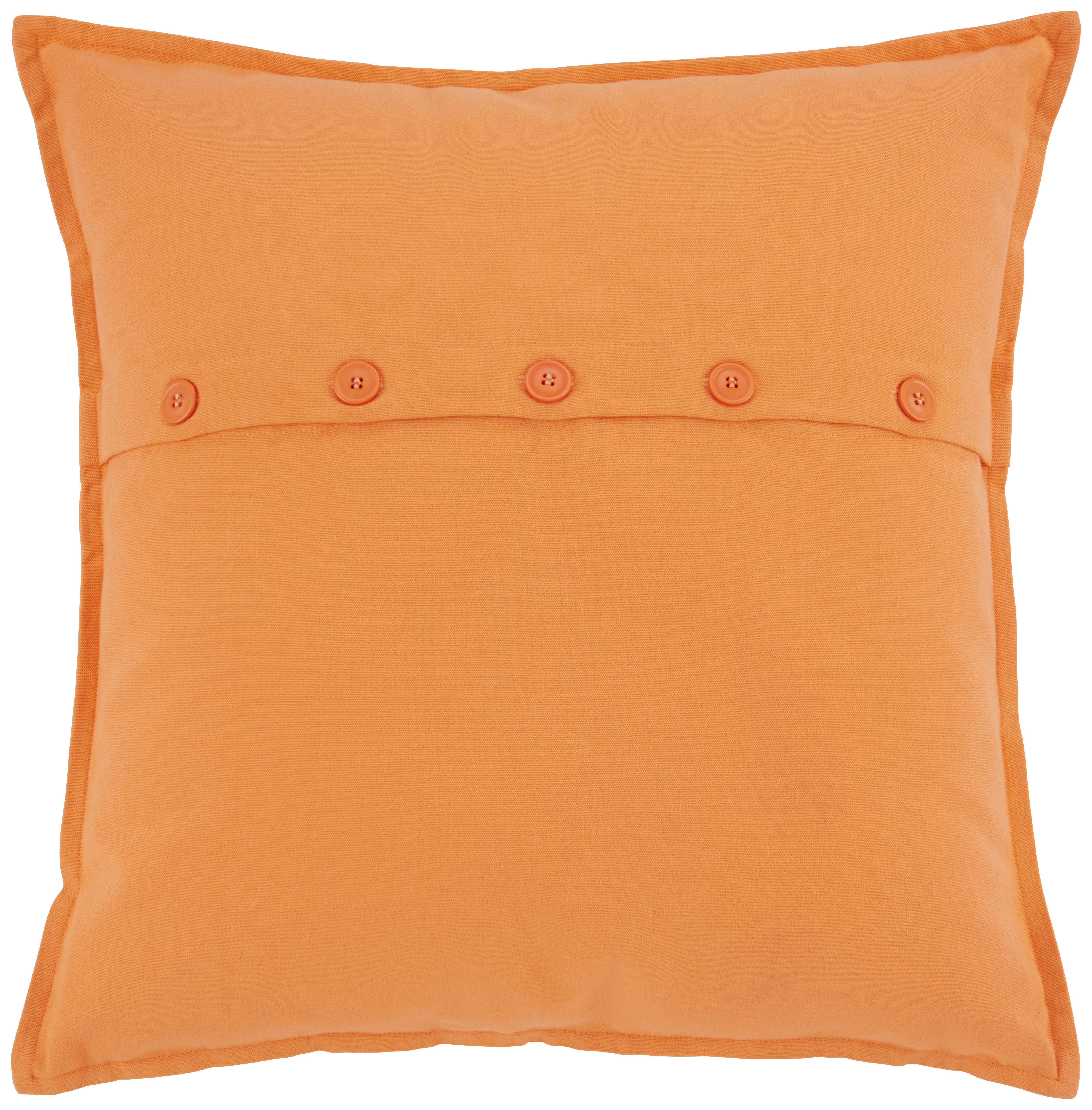 Zierkissen Nora in Orange ca. 50x50cm - Orange, KONVENTIONELL, Textil (50/50cm) - Modern Living