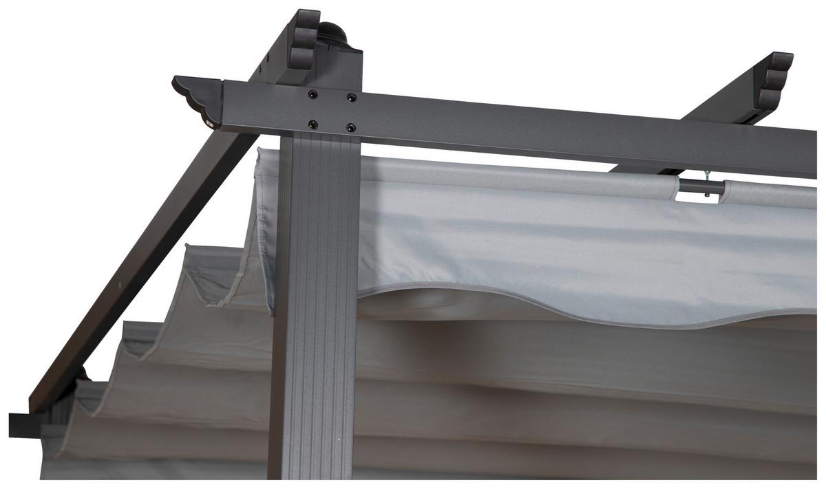 PERGOLA LAZIO - Grau, KONVENTIONELL, Textil (395/245/295cm) - Gardenson