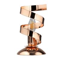 Tischleuchte Zoe Rame Kupferfarben max. 6 Watt - Kupferfarben, Design, Metall (12/25cm)