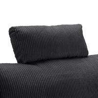 Tetieră LILLE - gri închis, Modern, textil (58/23/10cm) - Best Price