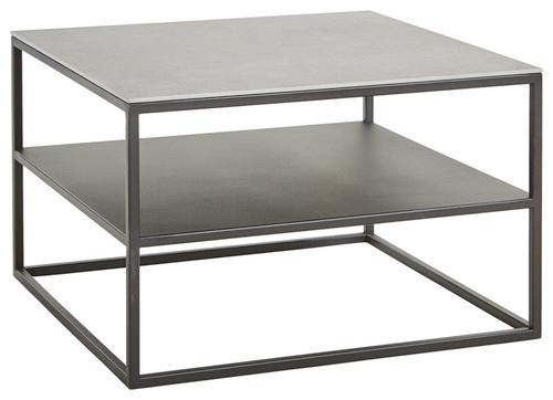 STOLIK KAWOWY MARVIN - czarny/szary, Design, metal/ceramika (65/65/41,5cm) - Johann Jakob