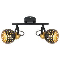 Reflektor Sarra - zlate barve/črna, Basics, kovina (25/10/17,5cm) - Globo