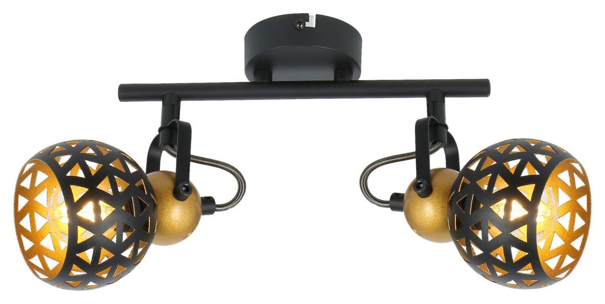 Reflektor Sarra - zlate barve/črna, Basics, kovina (25/10/17,5cm) - Globo