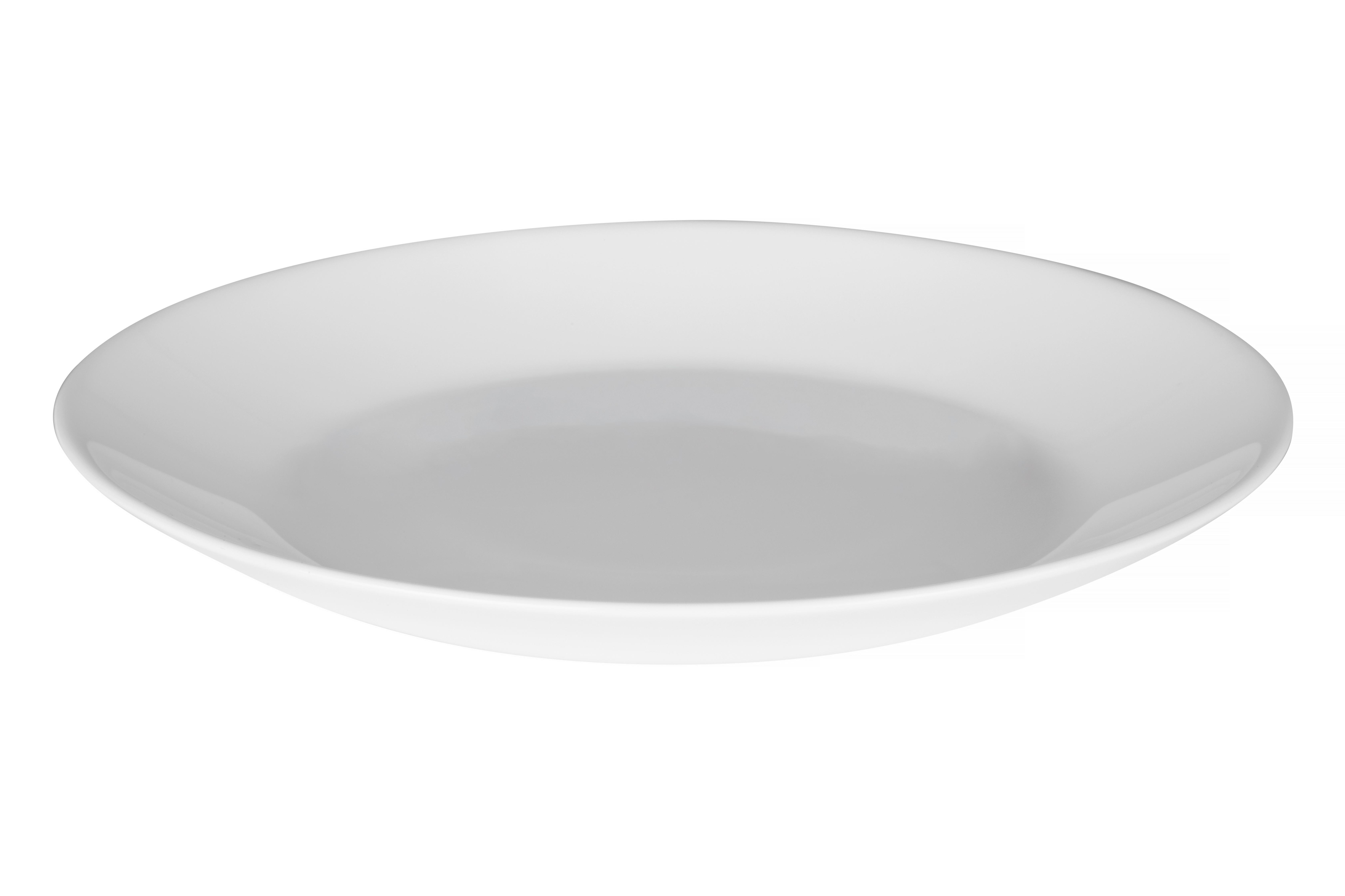 TALERZ OBIADOWY BRIGITTE - biały, Konventionell, szkło (25cm) - Based