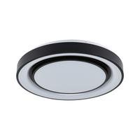 Deckenleuchte Rainbow in Schwarz/Weiß max. 38,5 Watt - Schwarz/Weiß, Design, Kunststoff/Metall (47,5/47,5/7cm) - Paulmann