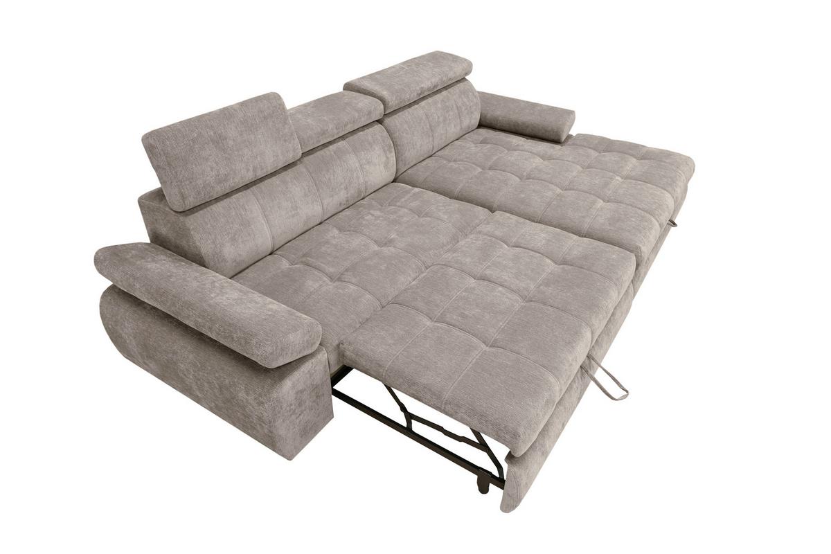 Kutna Garnitura Vegas - crna/taupe, Design, drvo/tekstil (294/173cm) - Modern Living