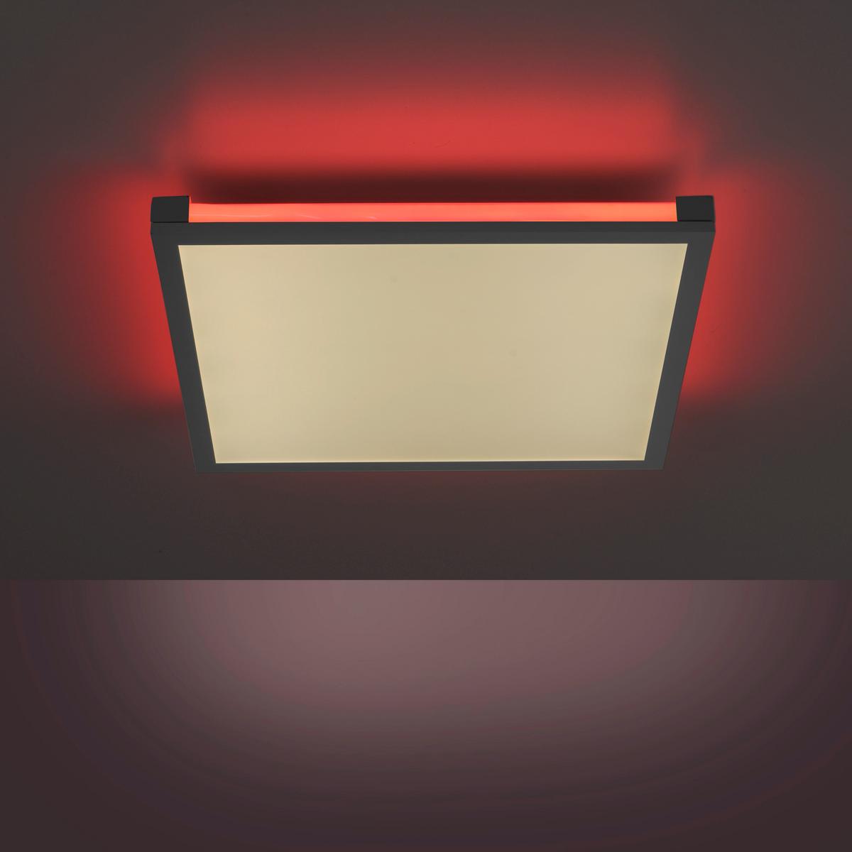 LED-Paneel Mario Schwarz max. 24 Watt - Schwarz, Basics, Kunststoff/Metall (45/45/7,1cm)
