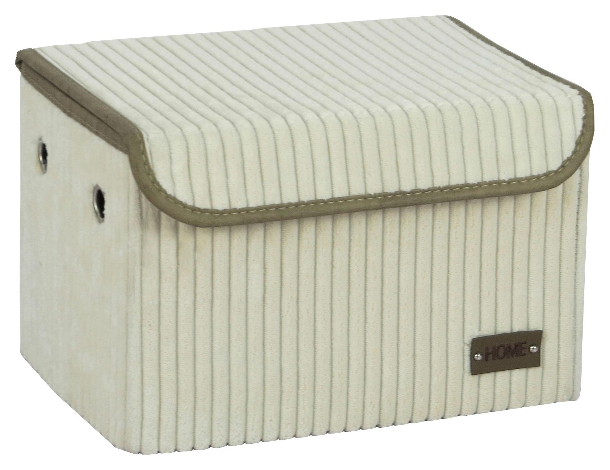 Kutija Za Odlaganje 30x20x20cm Home S - alabaster boja, Konvencionalno, karton/tekstil (30/20/20cm) - Mömax