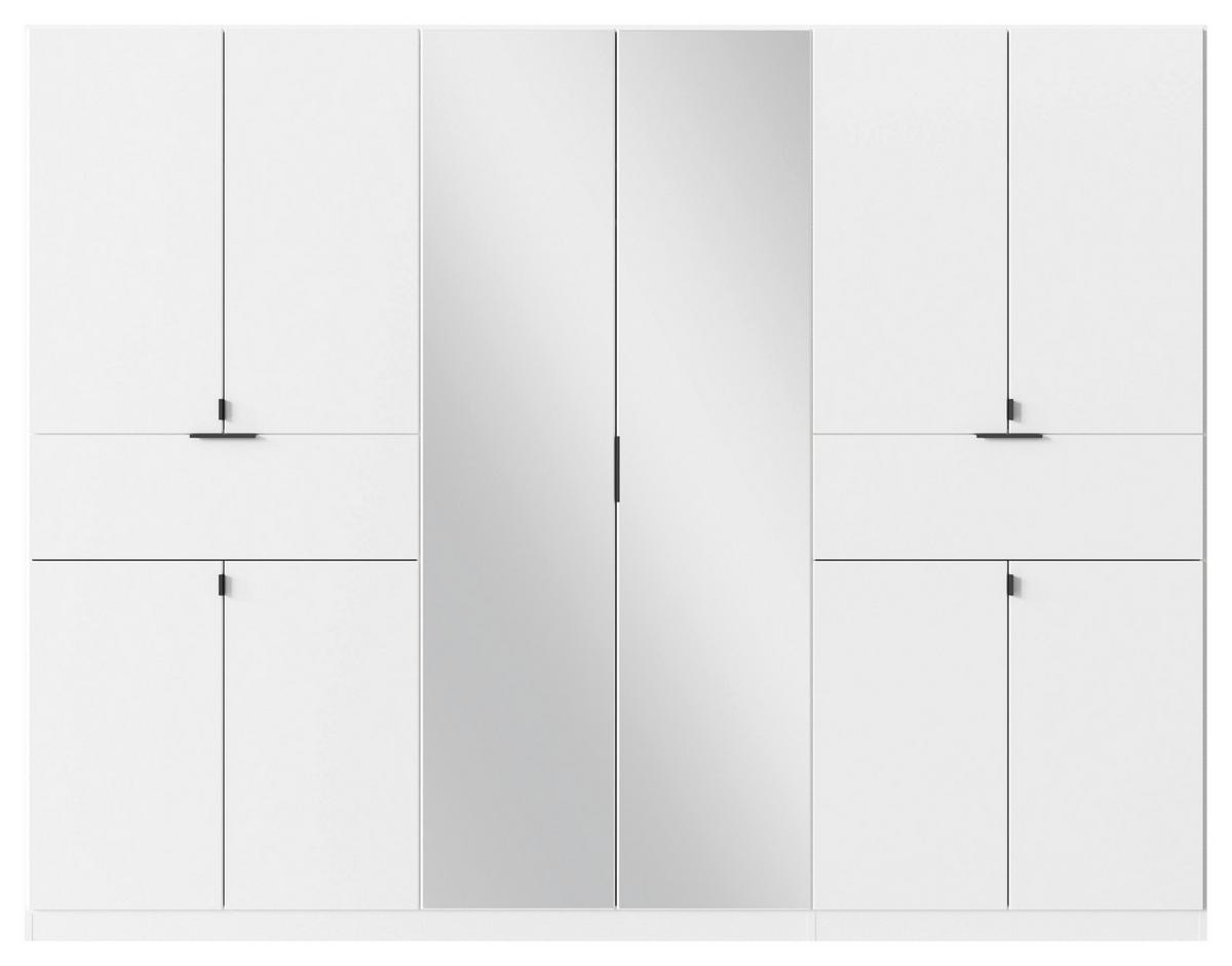 Ormar S Klasičnim Vratima Ticao - bijela/siva, Moderno, drvni materijal/metal (271/210/54cm) - Modern Living