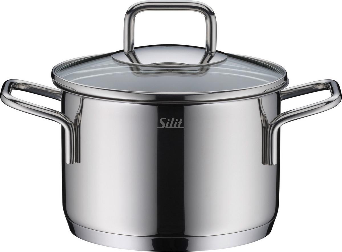 Kochtopfset Silit Extra Cook Edelstahlfarben, 7-teilig - Edelstahlfarben, KONVENTIONELL, Metall (29,8/54,5/23,8cm) - Silit