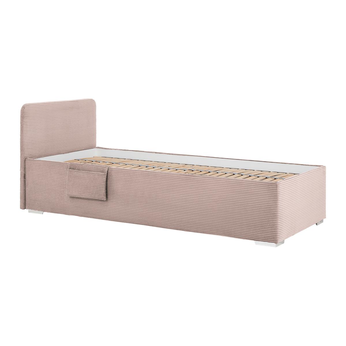 Bett Remi Pink ca. 90x200cm - Chromfarben/Pink, KONVENTIONELL, Holz/Kunststoff (90/200cm) - Mömax