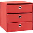 Schubladenbox Mona ca. 32x31,5cm - Rot, MODERN, Karton/Textil (32/31,5/32cm) - Mömax modern living Schubladenbox Mona ca. 32x31,5cm - Rot, MODERN, Karton/Textil (32/31,5/32cm) - Mömax modern living