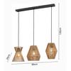 HÄNGLAMPA NATURM - svart/naturfärgad, Klassisk, metall/papper (80/20/120cm) - Mömax