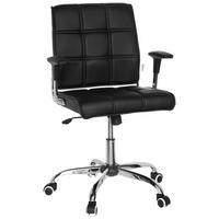 Drehstuhl Ernesto Schwarz - Chromfarben/Schwarz, MODERN, Kunststoff/Textil (61/87/59cm) - MID.YOU