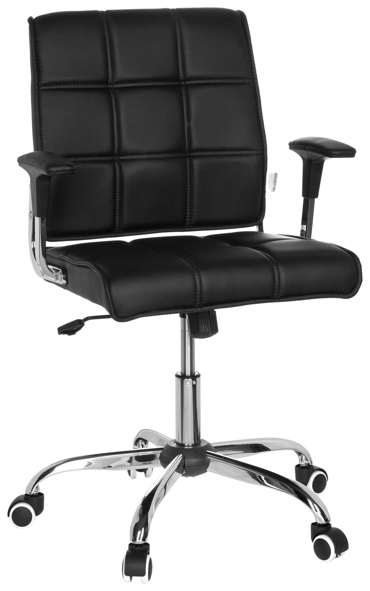 Drehstuhl Ernesto Schwarz - Chromfarben/Schwarz, MODERN, Kunststoff/Textil (61/87/59cm) - MID.YOU