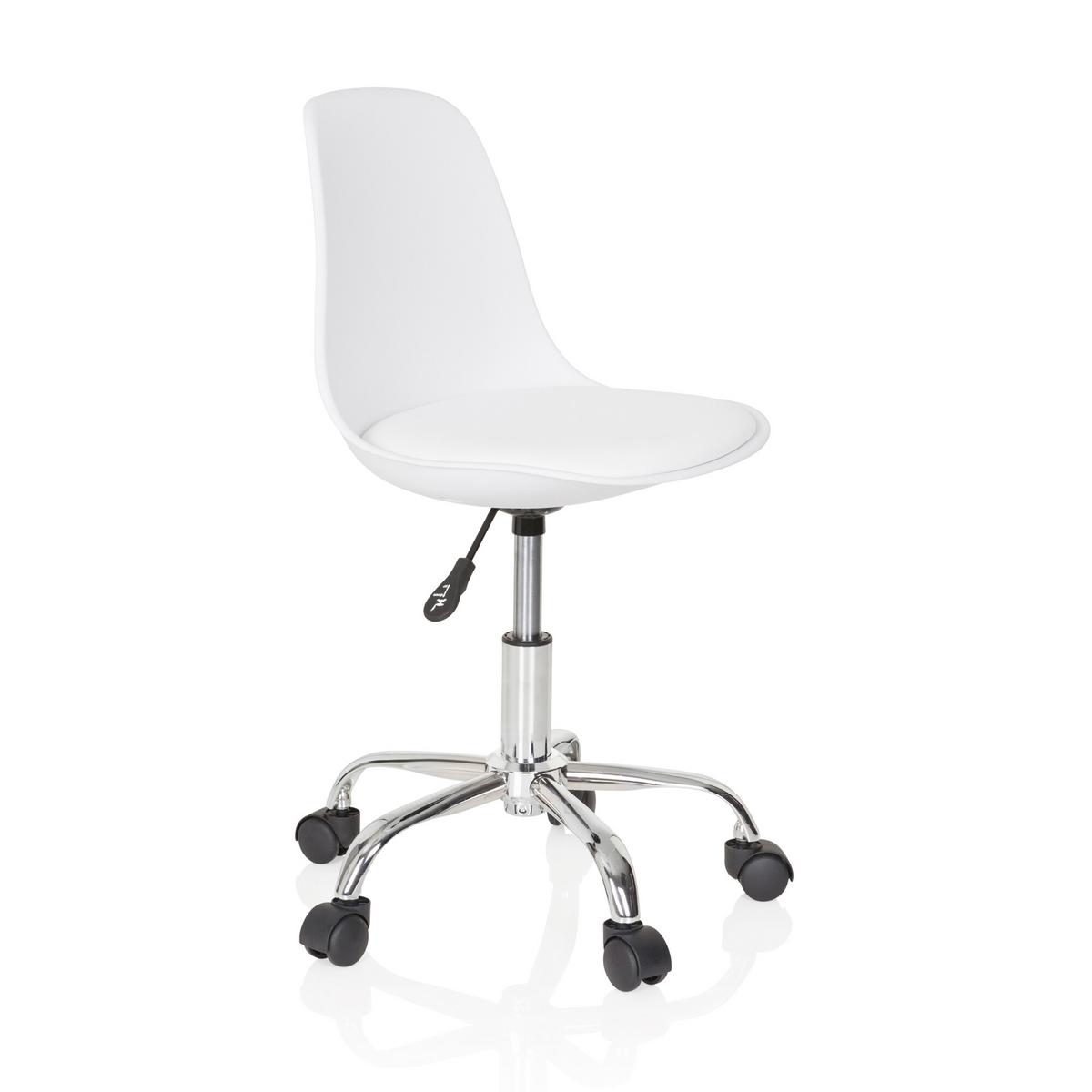 Mladinski Vrtljivi Stol Fancy Ii, Bela - bela, Basics, umetna masa/tekstil (40/72-82/44cm) - MID.YOU