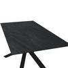 MATBORD LIVAN - mörkgrå/svart, Modern, metall/sten (180/90/76cm) - Bessagi Home
