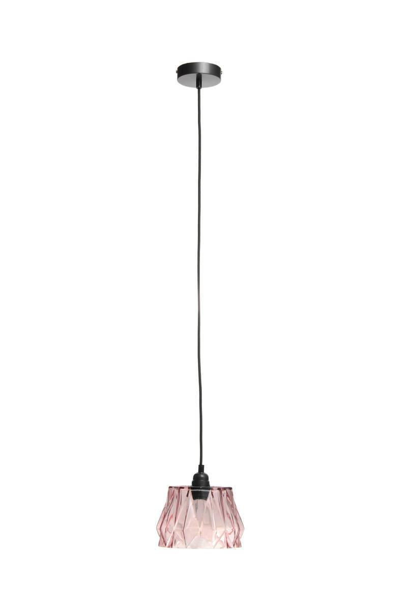 Hängeleuchte Hängelampe Aurea - Rosa, Trend, Glas (19/19/100cm) - Kayoom