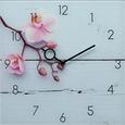 Wanduhr Blue Wood, ca. 30x30x3,5cm - Schwarz/Rosa, MODERN, Glas/Metall (30/30/3,5cm) - MÖMAX modern living