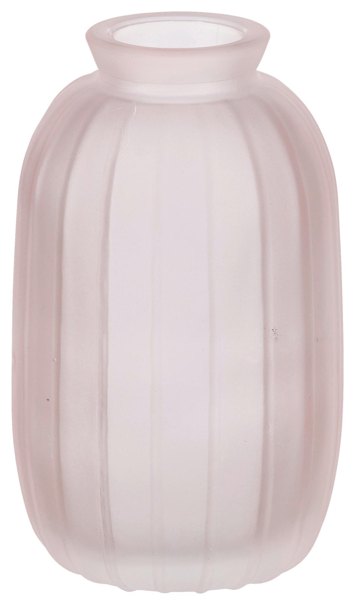 Váza Jil - rózsaszín, Konventionell, Üveg (7/12cm) - Modern Living