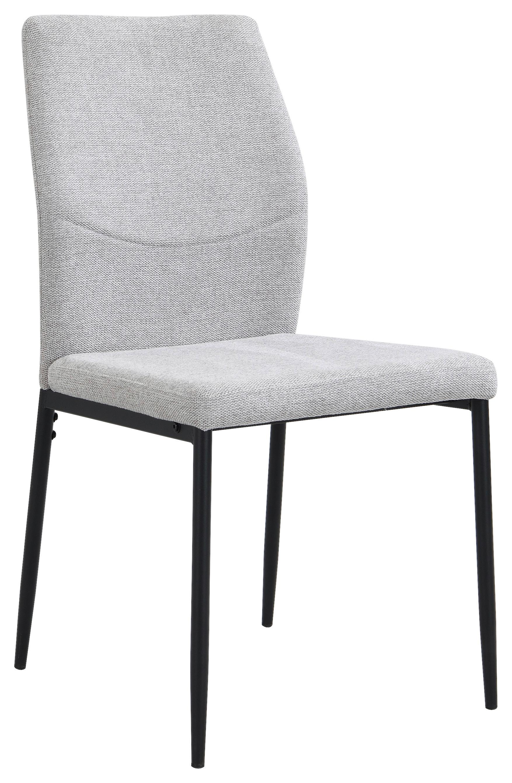 Stol Augusta, Siva - siva/črna, Konvencionalno, kovina/tekstil (45/87/56.5cm)