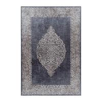 Flachwebeteppich Fiesta Schwarz ca. 120x170cm - Schwarz, Design, Textil (120/170cm) - Novel