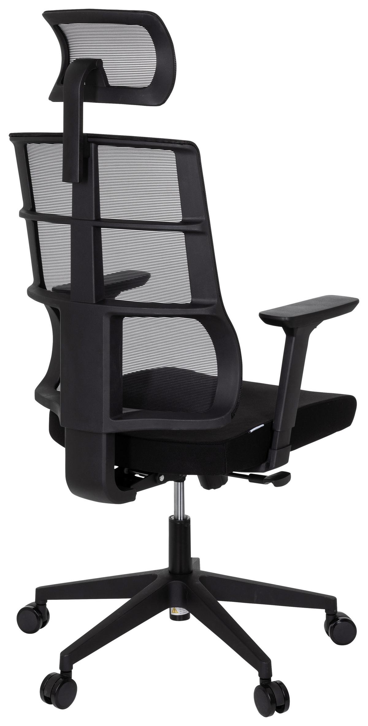 Pisarniški Stol Spinio Pro, Črna - črna, Moderno, umetna masa/tekstil (64/138/62cm) - MID.YOU