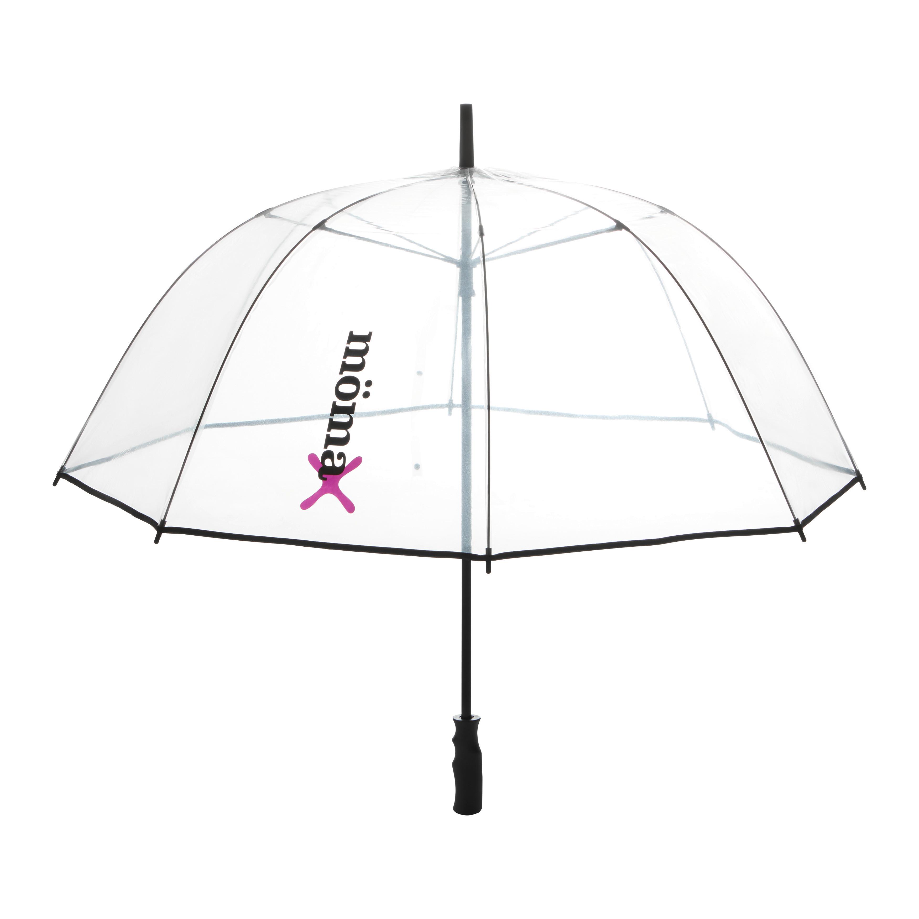 PARAPLY LIVIA - L -EXT- - svart/transparent, Modern, metall/plast (104cm) - Mömax