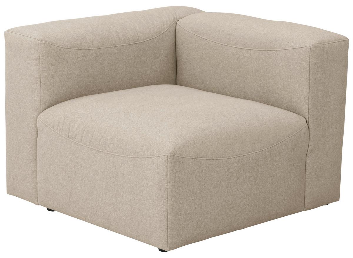 SOFAELEMENT LENA - Creme, Design, Kunststoff/Textil (100/73/100cm) - Max Winzer