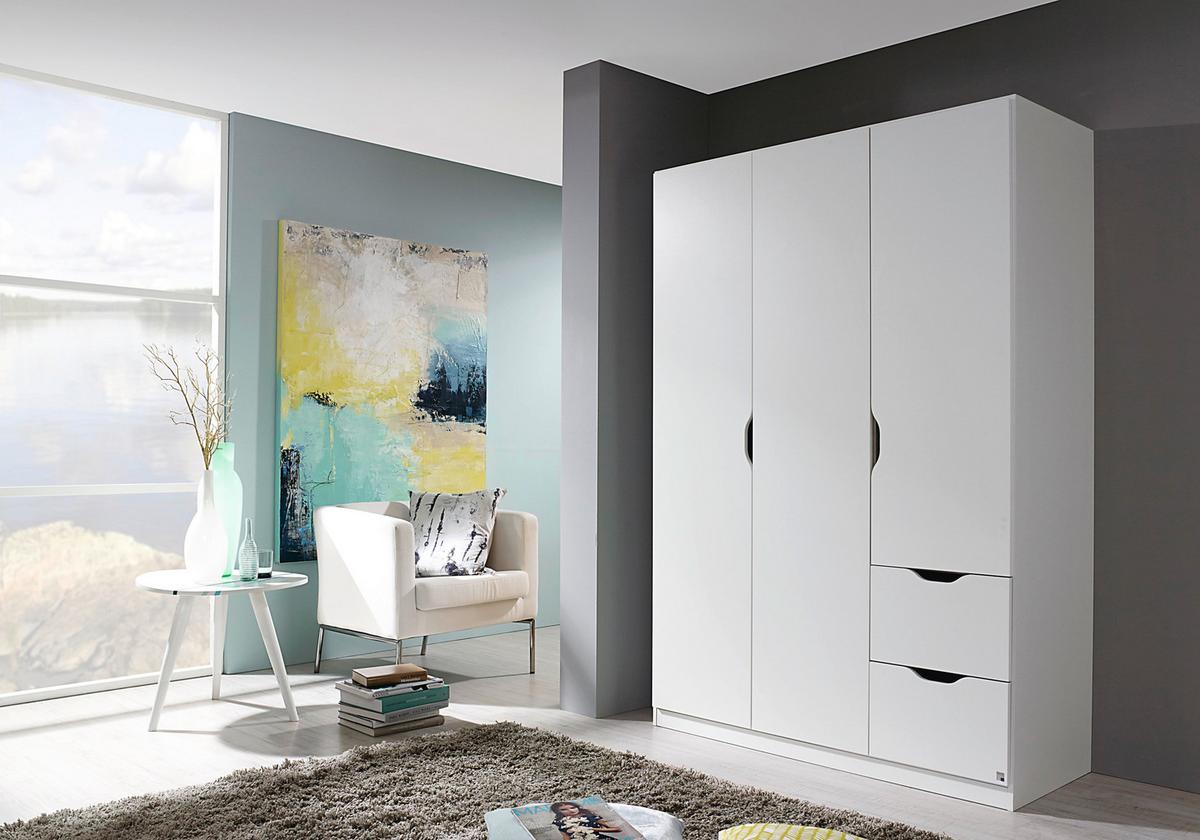 Omara Za Oblačila Arnstein, Bela - bela, Konvencionalno, leseni material (136/197/54cm) - home24