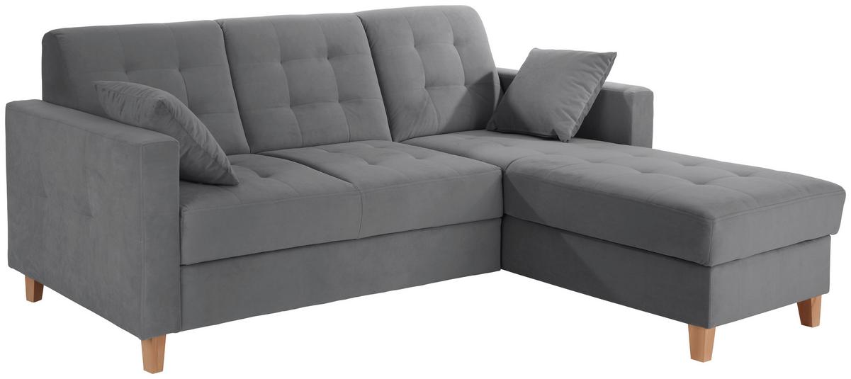 Colțar BERGEN - gri închis, Design, textil (231/160cm) - Luca Bessoni