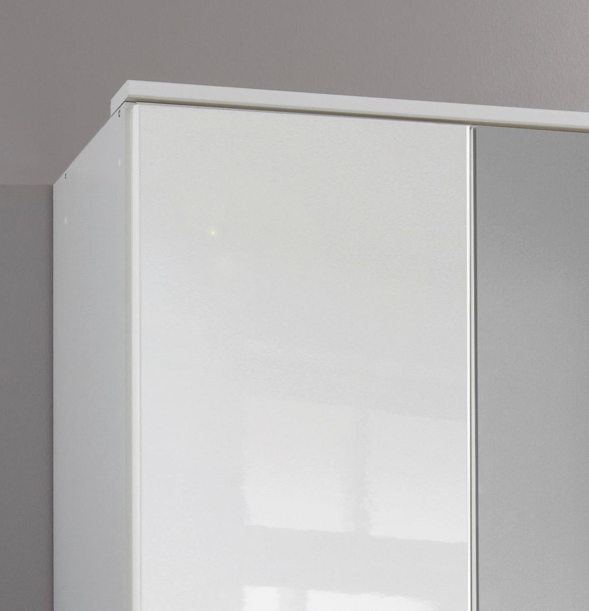 Ormar S Klasičnim Vratima Clack - bijela/srebrne boje, Basics, drvni materijal (135/199/58cm) - Modern Living