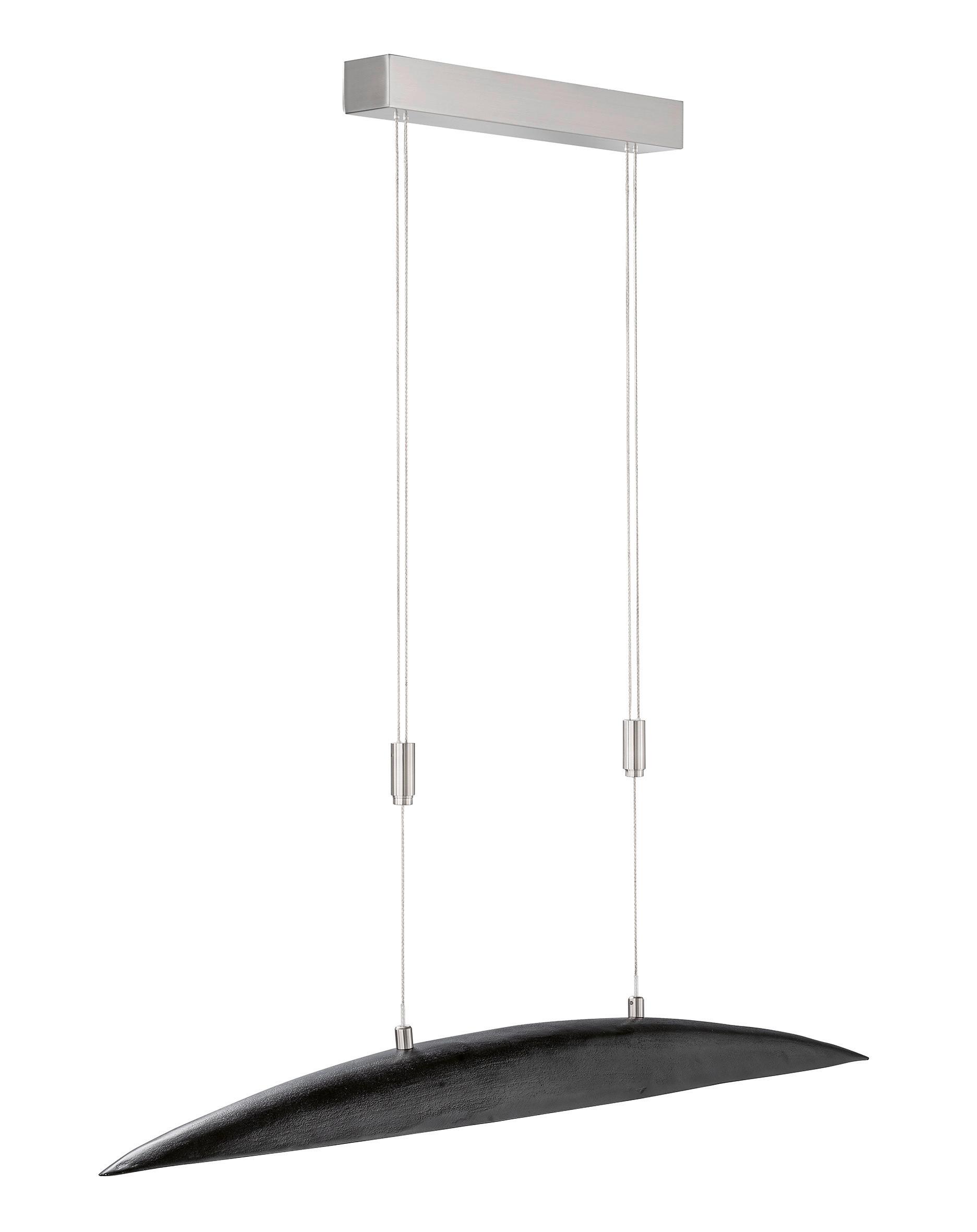 LAMPA WISZĄCA COLMAR 60632 - czarny/kolor niklowy, Design, metal (105cm) - Fischer & Honsel