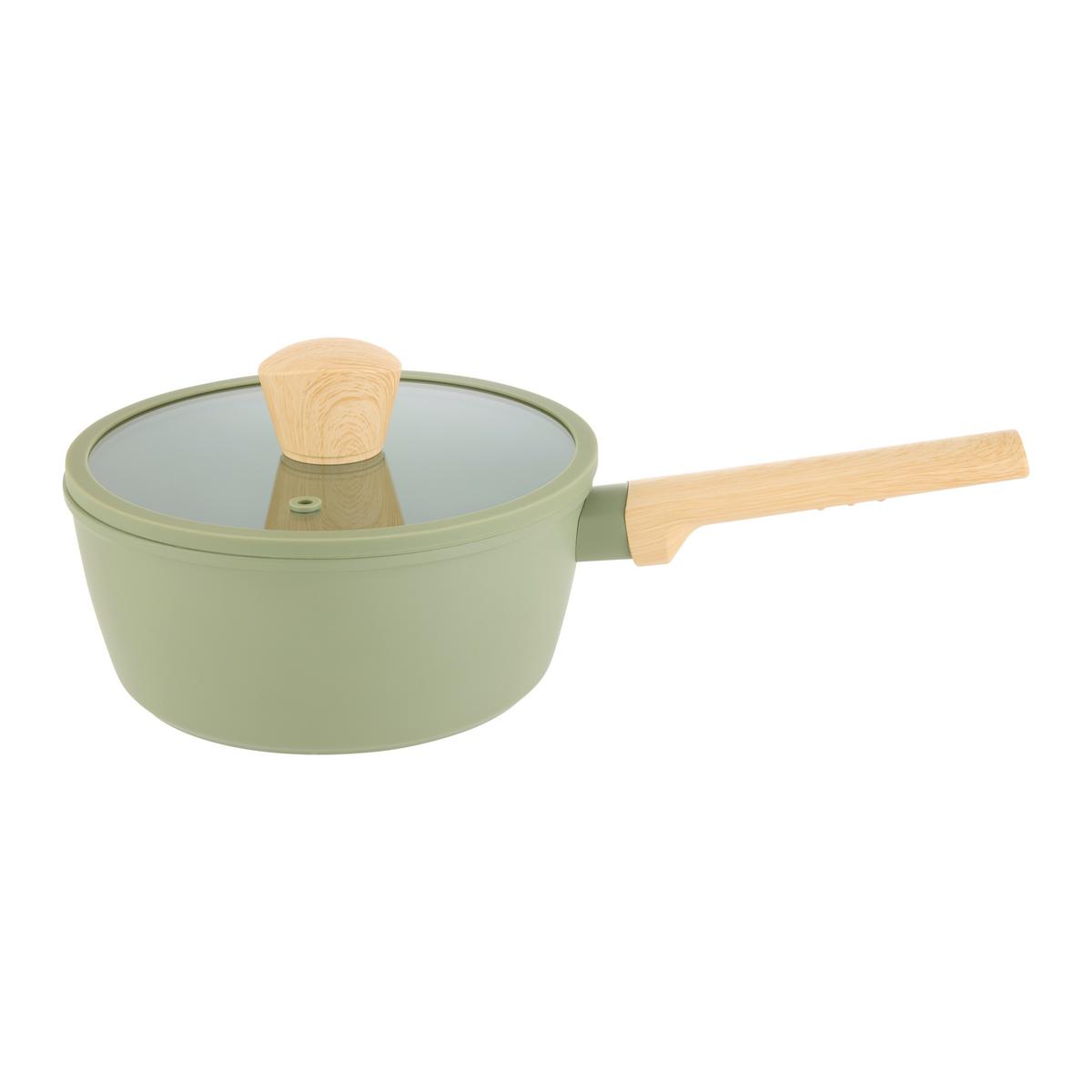 Kochtopfset Michael Grün, 11-teilig - Klar/Grün, MODERN, Glas/Kunststoff - Mömax