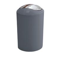 KOSMETYCZNY KOSZ NA ŚMIECI GLOSSY - antracytowy/czarny, Basics, tworzywo sztuczne (20/30cm) - Kleine Wolke