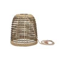 LAMPA WISZĄCA LED POSITANO 35 LUMPOS035XXHXNW - Konventionell, materiały naturalne (33/35/33cm) - Newgarden