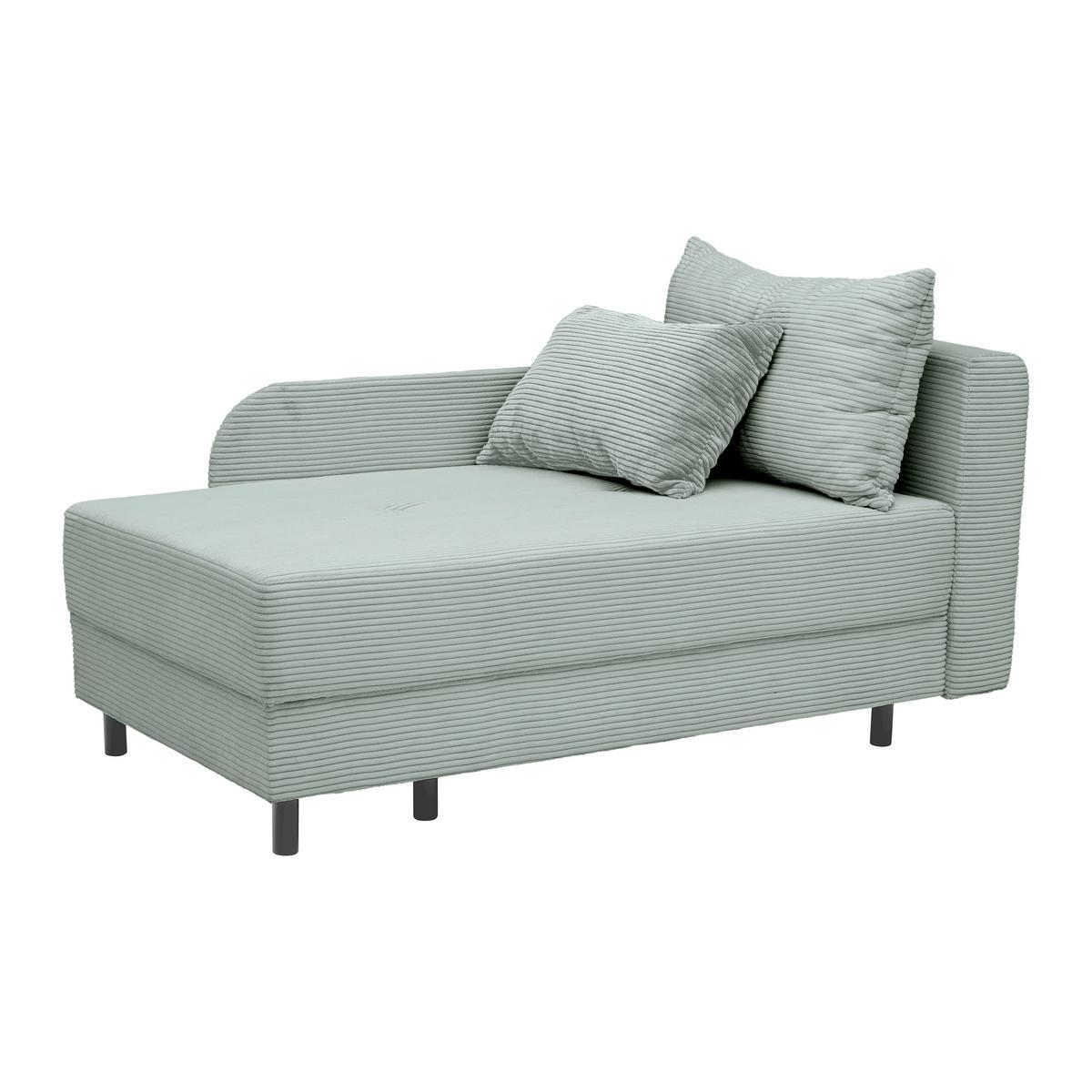 Liege Nova Grau - Schwarz/Grau, MODERN, Holz/Textil (145/62/85cm) - Mömax