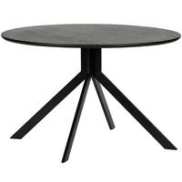 Esstisch Bruno Schwarz L: 120 cm - Schwarz, Design, Holzwerkstoff/Metall (120/120/75cm) - Livetastic