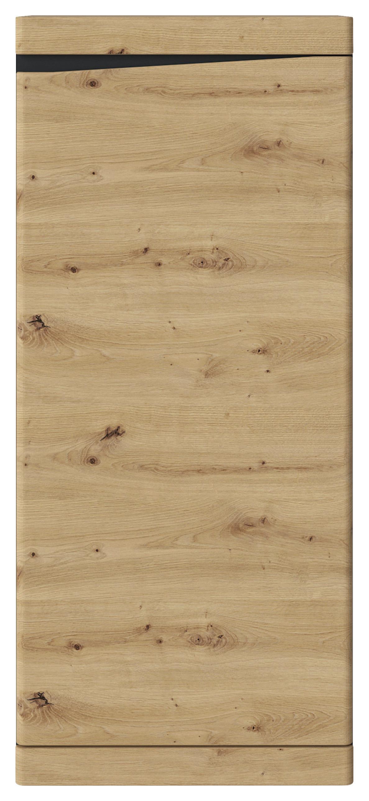 Komoda Turino, Antracit, Barva Hrasta - antracit/hrast artisan, Trend, umetna masa/leseni material (54/122,8/39,9cm)