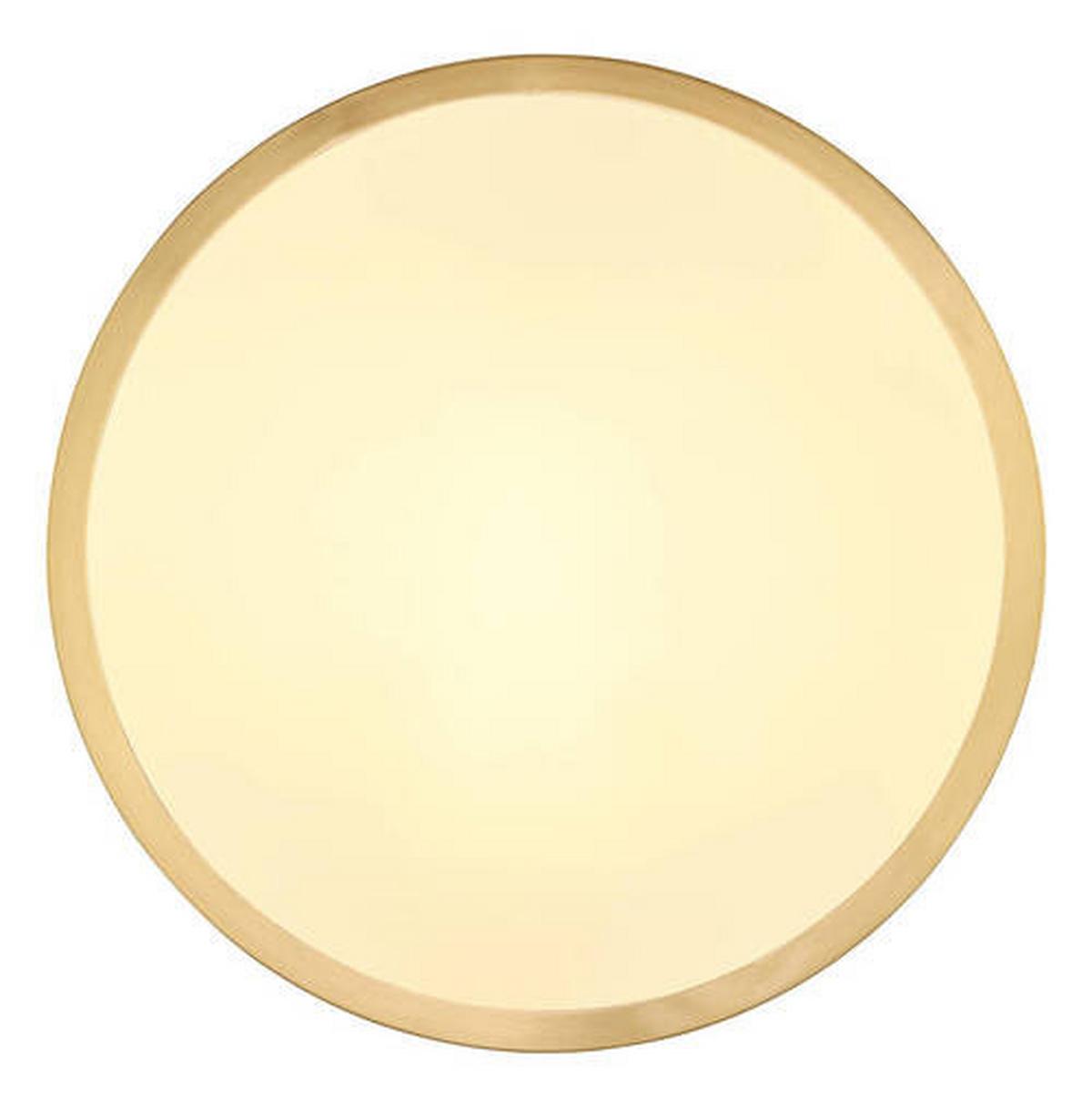 Stropna Led-svetilka 12381-15 - opal/barve medenine, Konvencionalno, kovina/umetna masa (25/3cm) - Globo