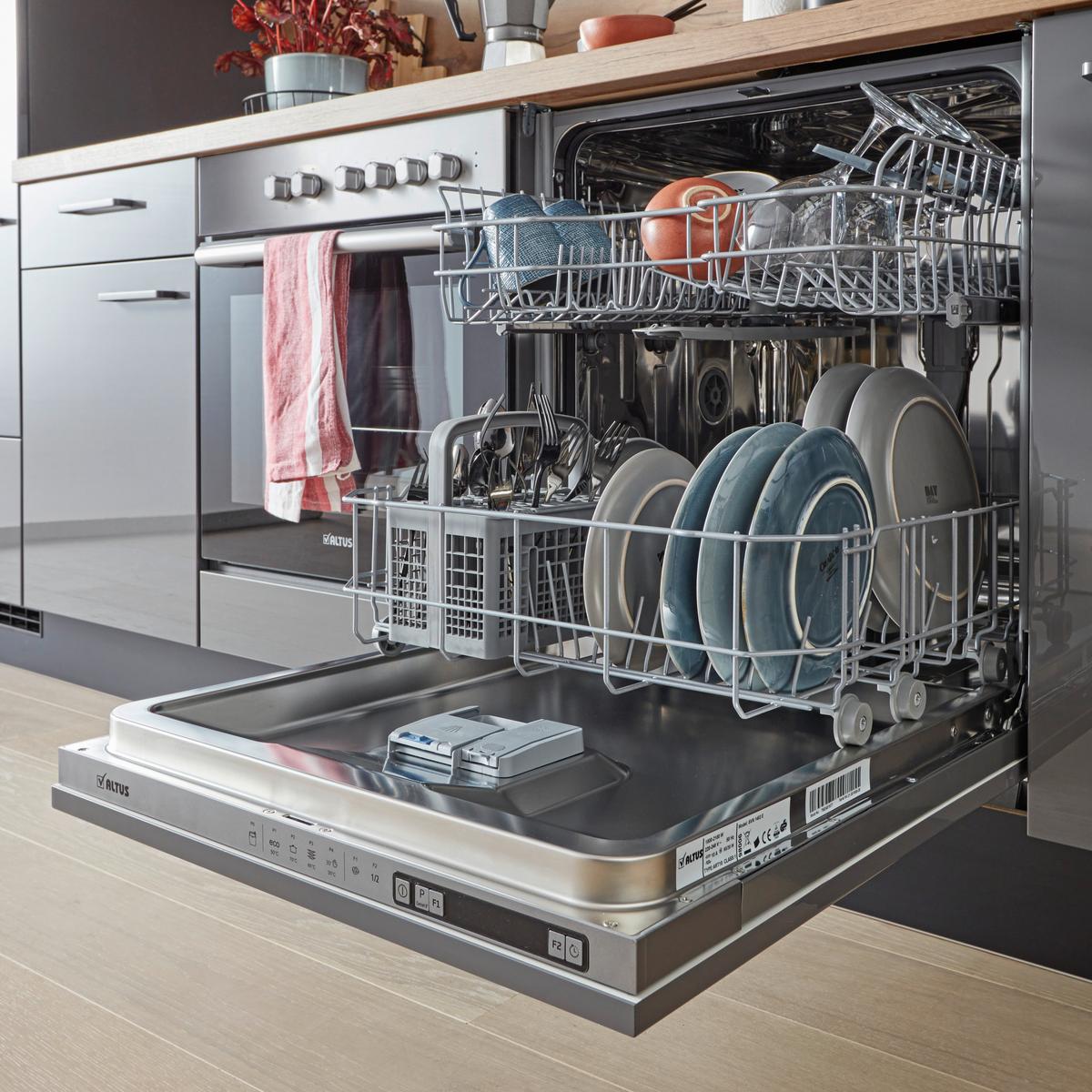 Küchenblock inkl. 4 E-Geräte Flash Schiefergrau - Anthrazit/Titanfarben, MODERN, Holzwerkstoff/Metall (290cm) - Nobilia
