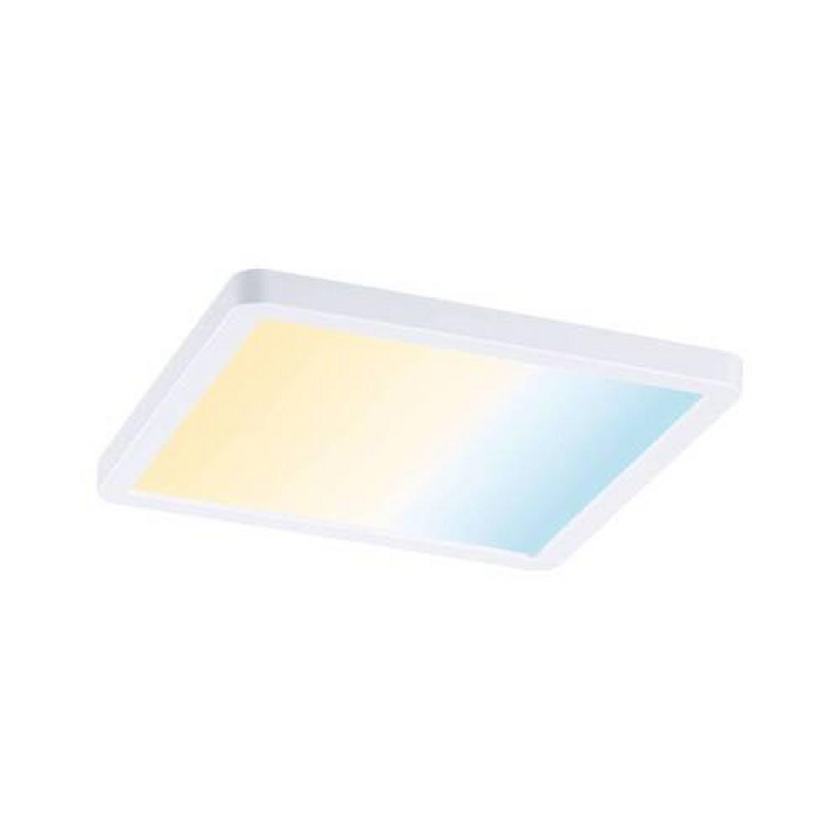 LED-Paneel Areo in Weiß max. 15 Watt - Weiß, Design, Kunststoff (17,5/17,5cm) - Paulmann