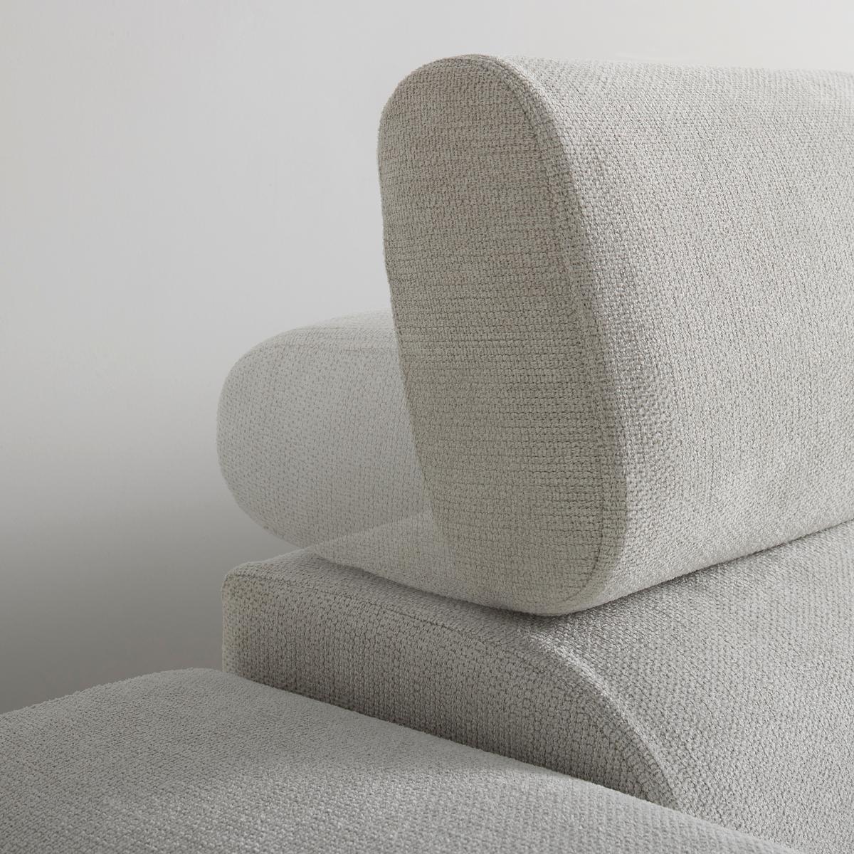 Sarokgarnitúra Emely - krém, Modern, textil/fa (267/70/195cm) - Bessagi Home