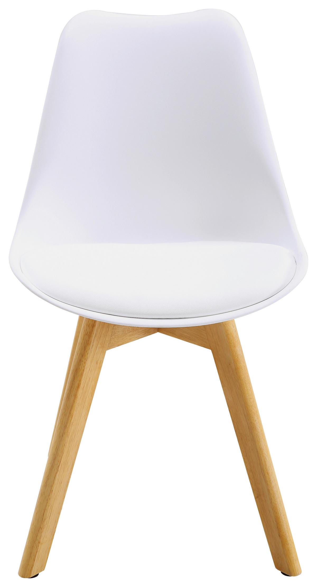 KRZESŁO AERO - kolor dębowy/biały, Lifestyle, tworzywo sztuczne/drewno (48/84/53cm) - Livetastic